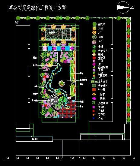 花园办公楼屋顶花园等景观绿化规划设计cad施工平面图图集(甲级院设计